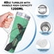 thumbnail image 5 of Flecha Verde Vaso aislado de acero inoxidable con asa, diseño temático, regalo para familia, amigos y fans; incluye pajita y encaja en el portavasos estándar, 40 oz, 5 of 6