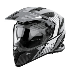 Casco Para Moto Airoh Bandit Spicy Gris Brillo