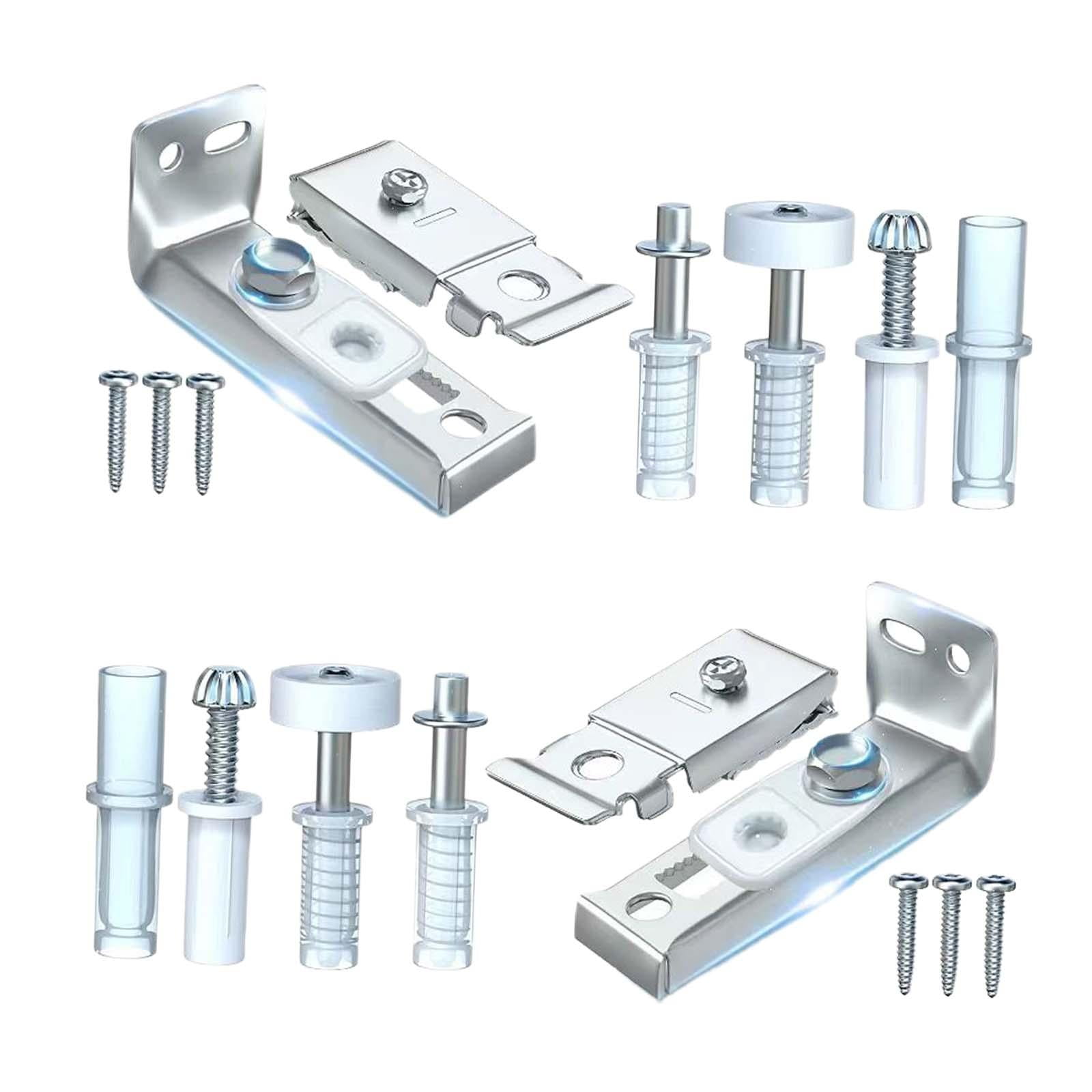 Bothyi - El Kit De Reparación De Herrajes Para Puertas Plegables Incluye Soporte De Pivotes Superior E Inferior Para Puerta Gruesa