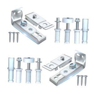 Bothyi - El Kit De Reparación De Herrajes Para Puertas Plegables Incluye Soporte De Pivotes Superior E Inferior Para Puerta Gruesa