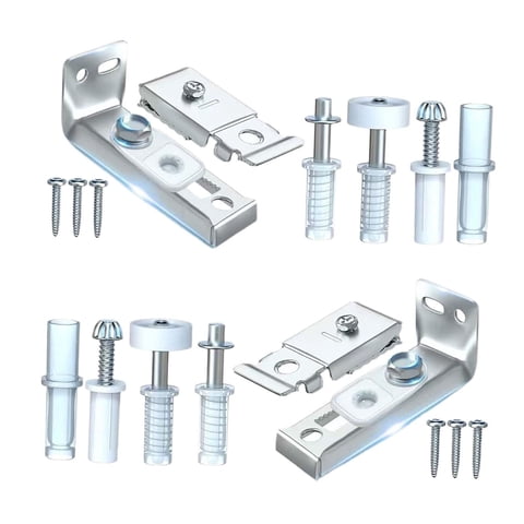 Bothyi - El Kit De Reparación De Herrajes Para Puertas Plegables Incluye Soporte De Pivotes Superior E Inferior Para Puerta Gruesa