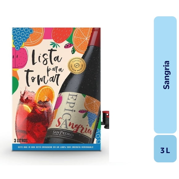 Espumante Sangria Caja, 3 L