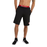 Pantalones Cortos Champion De Punto Estampado Para Hombre, Color Negro, Talla S