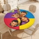 thumbnail image 4 of The Wiggles theme Fitted Round Tablecloths Elastic Edged Table Covers Waterproof Table Cloth For Kitchen Holiday Party Tables Decor 120cm, 4 of 6
