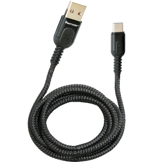 Tecmaster - Cable Para Celular Tipo C Con Rgb 1.2 M