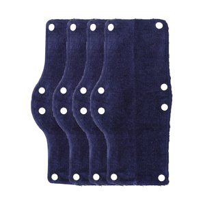 Ioensy - 4 Uds. De Gorro Duro, Banda Para El Sudor, Tela De Rizo, Disipación De Calor Reutilizable, Azul Oscuro