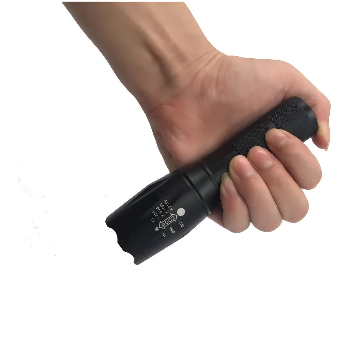 Genérico - Linterna Led Tactica Recargable 1000 Lumens + Pila + Estuche