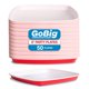 thumbnail image 1 of Platos desechables GoBig 50 unidades 20 cm rojo cuadrado, 1 of 6