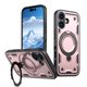 thumbnail image 1 of For Apple iPhone 17 Funda con Soporte de Anillo en O Magnético Invisible, Funda de Teléfono a Prueba de Golpes, Oro Rosa, para iPhone 17, 1 of 6