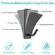 thumbnail image 5 of Ganchos adhesivos negros de acero inoxidable Quavzotu, 6 unidades, 5 of 8