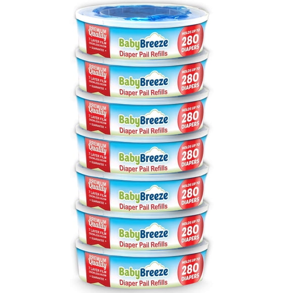 Bolsas de recambio para cubos de pañales BabyBreeze compatibles con Diaper Genie
