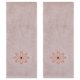 thumbnail image 1 of REGALWOVEN Juego de 2 Toallas de Mano Decorativas con Patrón Floral Bordado de Algodón Absorbente Suave para Baño Camel 13" x 30", 1 of 5