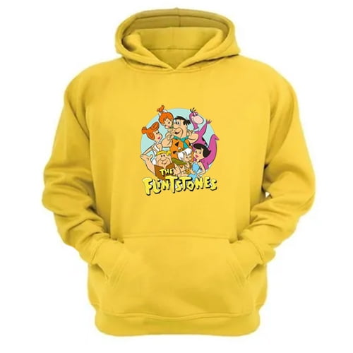 Genérico - Polerón Canguro Los Picapiedras Amarillo Talla Xl Unisex