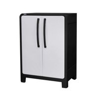 Armario Multiuso Mediano Modelo Eclypse 100 *70 *46Cm Negro-Gris Qrubber