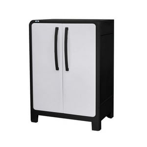 Armario Multiuso Mediano Modelo Eclypse 100 *70 *46Cm Negro-Gris Qrubber