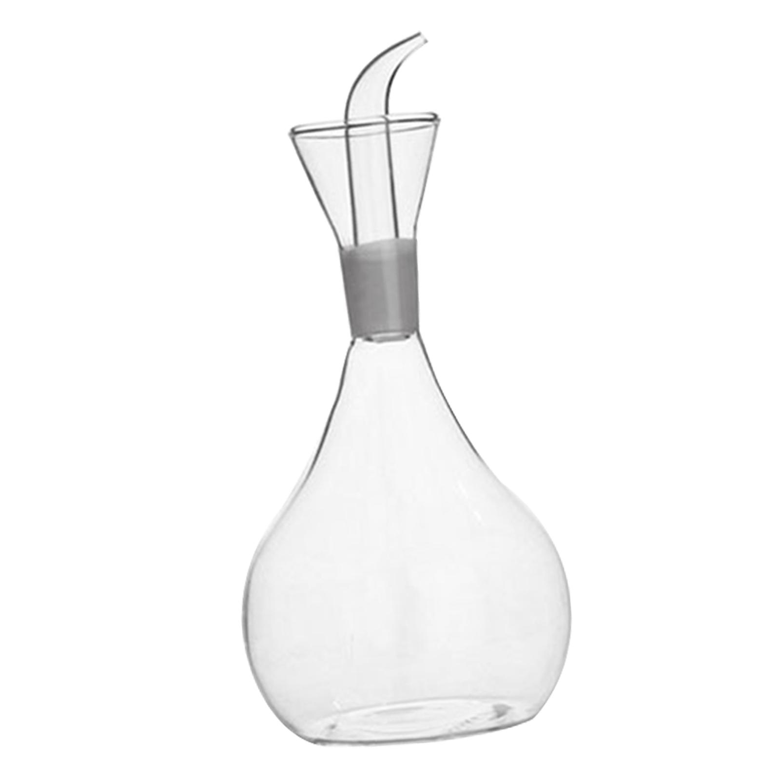 Magideal - Botella De Aceite De Vidrio Jarra De Aceite Decantador Suministros De Cocina Vinagre De Aceite Recargable Vierta Dispensador De Aceite Para Ensalada H 350Ml