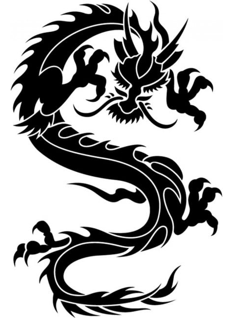 Rienda Libre Graphics - Decomural Chinese Dragon Ws-15878