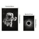 thumbnail image 2 of 3pcs Black And White Outer Space Creative Landscape Canvas Wall Art, Home Decor, Frameless 12"x8", 17"x12", 2 of 3