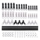thumbnail image 1 of 87 Piezas Kit De Reparación De Cremalleras De Nailon Cabezales De Cremallera Reemplazo De Abrigo Cremallera Negra, 1 of 3