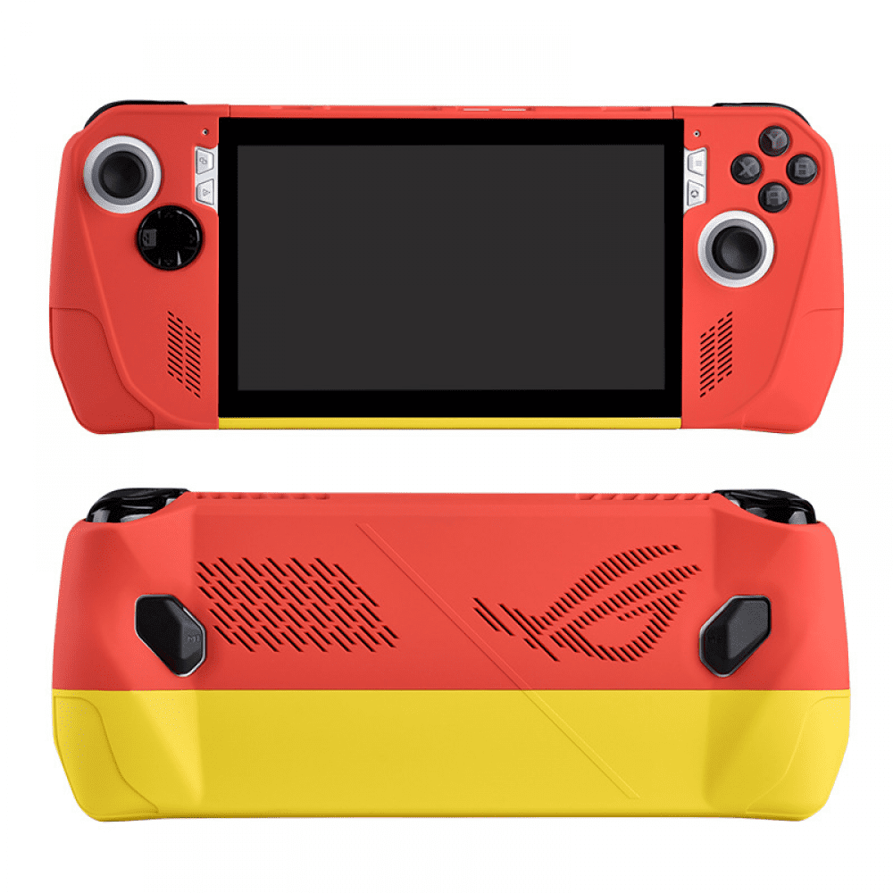Genérico - Funda Protectora Para Consola De Juegos Asus Rog Ally Funda Protectora Para Consola De Juegos Con Pintura En Aerosol De Superficie Y Color De Contraste-rojo Amarillo