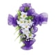 thumbnail image 2 of Corona De Pascua Con Forma De Cruz, Corona De Tulipanes Para Puerta De Entrada, Corona De Flores Artificiales Para Fiestas, Flores Blancas, 2 of 5