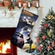 thumbnail image 1 of Regreso al Futuro Tema: Calcetines de Navidad, fino lino blanco para colgar en escaleras y chimenea, decoración navideña para el hogar, regalo de Navidad. 54cm × 38cm, 1 of 5