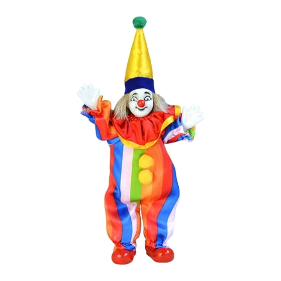 Muñeco de con Disfraces Magníficos Adorno de Halloween Decoración Del Hogar Exhibición Puede Sentarse Artes de Pie para Decoraciones de , Vistoso