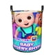 thumbnail image 1 of Chu Chu TV Cesta de lavandería de gran capacidad redonda con asa, bolsa para ropa sucia plegable, almacenamiento para dormitorio, baño y lavadero 44x35 cm, 1 of 6