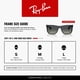 thumbnail image 4 of Gafas de sol Ray‑Ban RB4165F 55 mm Azul/Gris cuadrado, 4 of 5