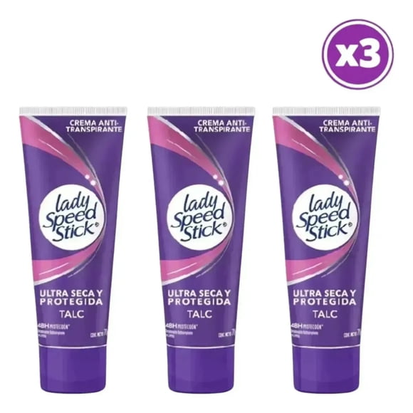 Pack 03 Crema Antitraspirante 70g