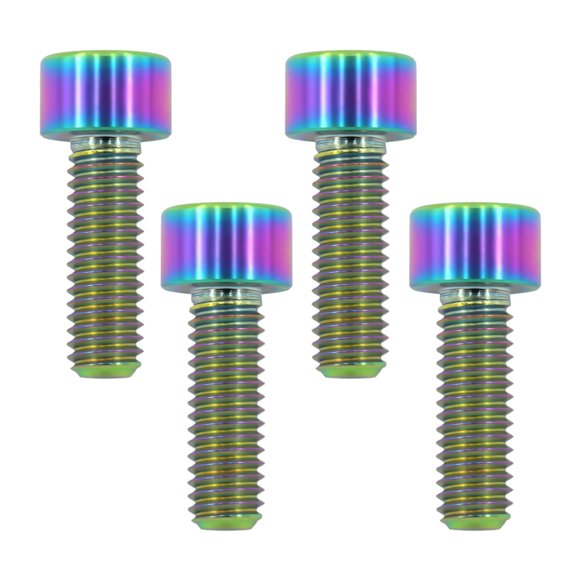 Tornillos TIRYTU M6x18 4 piezas de aleación de titanio colorido