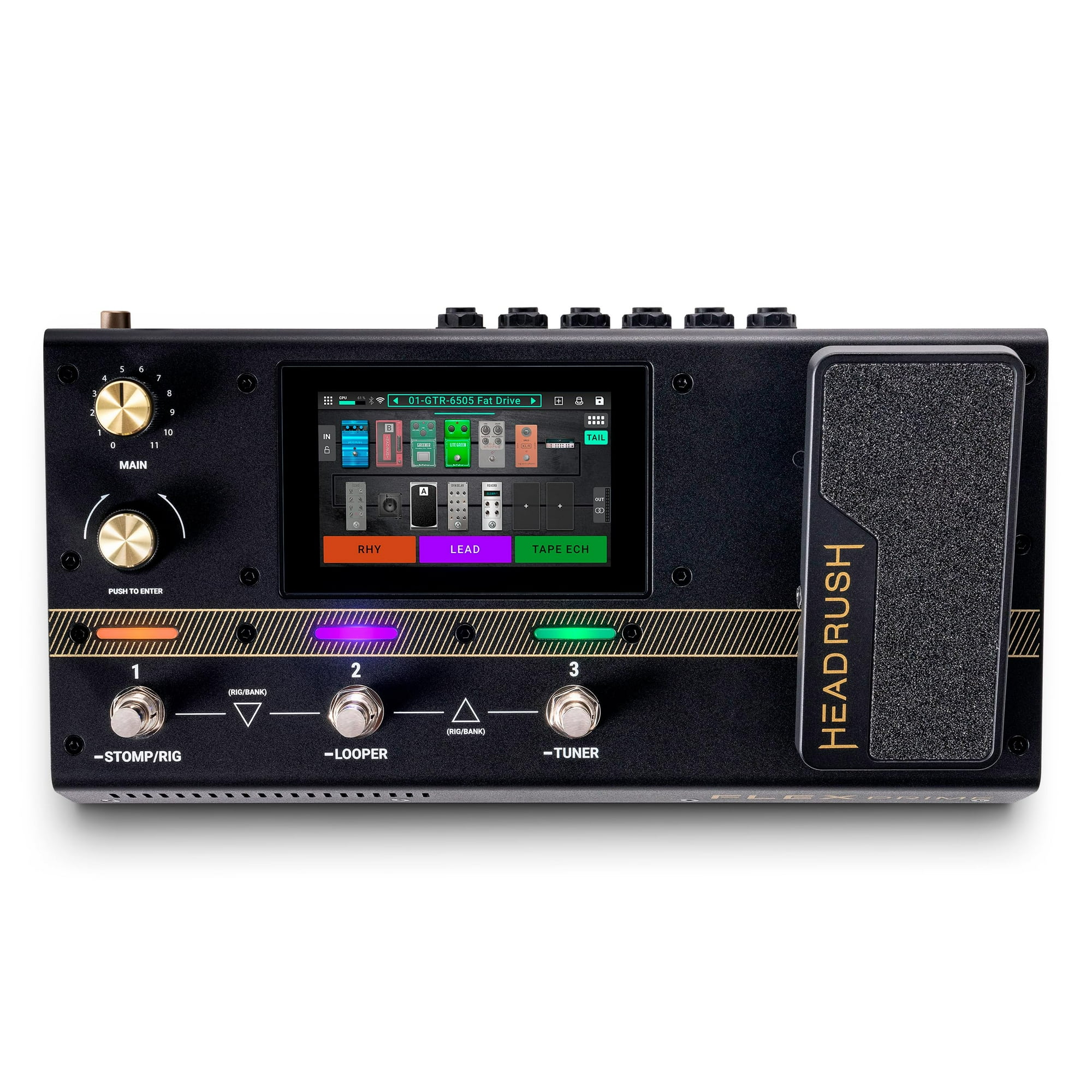 Pedal Multiefectos Para Guitarra Y Bajo Headrush Flex Prime