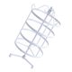 thumbnail image 4 of Soporte De Exhibición De Pendientes Giratorios De Metal De 4 Niveles Soporte De Joyería Estante Blanco, 4 of 5
