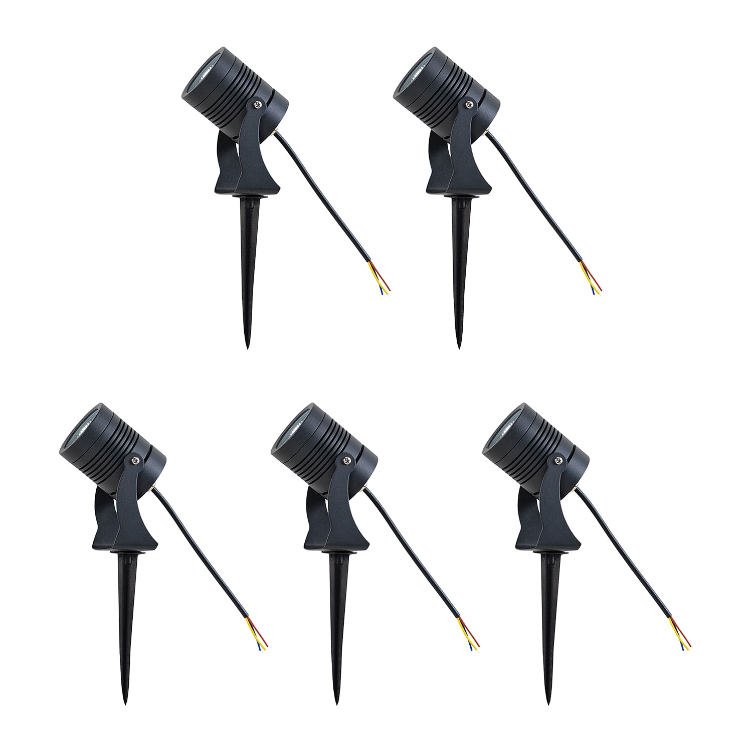 Hb Led - Pack 5 Foco Estaca Deco Jardín 10w Luz Cálida