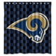 thumbnail image 1 of Cortina de ducha práctica de los St Louis Rams, juego de cortina de baño con ganchos, tamaño 66 x 72 pulgadas, 1 of 3