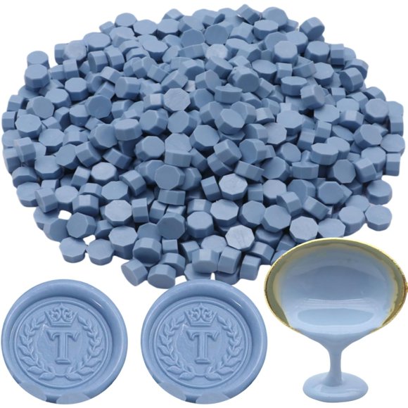 Perlas de cera para sello Atopbb, 300 piezas, recarga de sello de cera octagonal