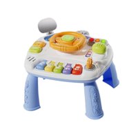 Bothyi - Mesa De Actividades Para Bebés Regalos De San Valentín Para Niños Juguete Con Volante 2 En 1 Para Niños Azul