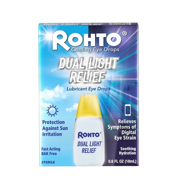 Gotas para ojos Rohto Dual Light Relief, 18 ml, Sun & Digital Strain