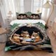 thumbnail image 1 of Anime Squirrel Tea Party Bedding - Includes One Quilt Cover and Two Pillowcases (No Core) - Perfect for Bedroom and Guest Room Decoration Festive Gift Polyester, 1 of 1