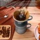 thumbnail image 5 of Polydremio Cafetera de goteo pour over con 100 hojas de filtro de papel, taza de café de cerámica de 15 oz y gotero para café, juego para 1 taza, gris, 5 of 6