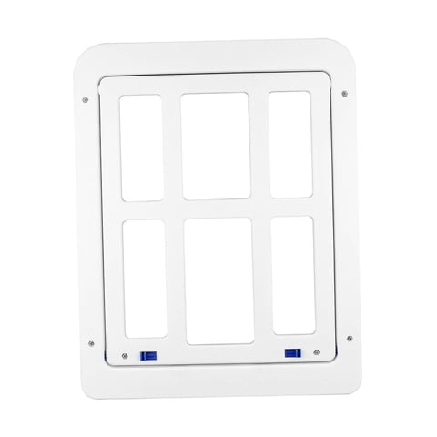 Magideal - Puerta Abatible Para Perros Cerradura De Seguridad De 2 Vías, Puerta Abatible Para Perros, , Animales , Puerta Pequeña Para Mascotas,