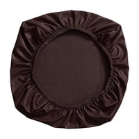 Magideal - Funda De Asiento De Silla Simple, Funda Elástica Antipolvo Extraíble De 15-20 Pulgadas, Cuero Pu Antideslizante Para Cocina, Oficina, , Taburete , Café 38-52Cm