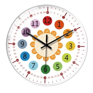 Bothyi - Reloj De Pared Silencioso Relojes Decorativos De 8 Pulgadas Para Paredes Para Dormitorio Oficina En Casa Borde Blanco A