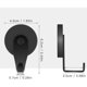 thumbnail image 2 of FYY Magnetic Wreath Hanger, 2 Pack Heavy Duty Magnets with Hooks, 2 of 3