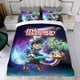 thumbnail image 4 of Miles del Mañana Conjunto de sábanas temático, trío de piezas, cómodo y amigable con la piel, diseño único, regalo de decoración para el hogar para familiares, amigos y fans,173cm *218cm, 4 of 6