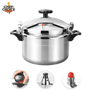 Chefchoice - Olla A Presión Aluminio 8 Litros Con Tapa Innovadora Chef Choice