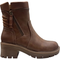 Botin Casual Mujer Café Plataforma Berlin Detogni
