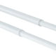 thumbnail image 3 of Set Doble De Barras Para Cortina Extensible 120-200 Cm De Metal Diámetro 13/16 Mm Soporte De Muro Terminal Prisma Color Blanco, 3 of 8