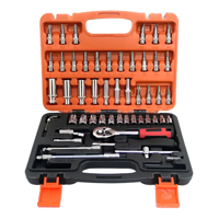 Genérico - Caja Herramientas Set Kit Juego Dados Chicharra Llaves Corona 53 Piezas Tecnopro