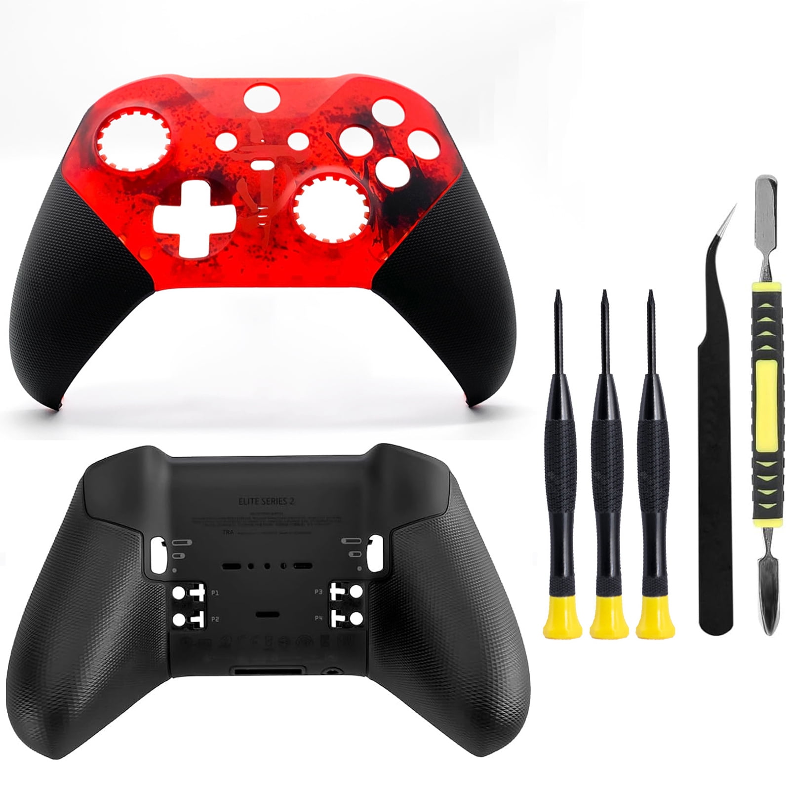 Genérico - Kit De Reemplazo Para La Cubierta Frontal Y Trasera De La Carcasa Del Faceplate Del Controlador Xbox One Elite Series 2.